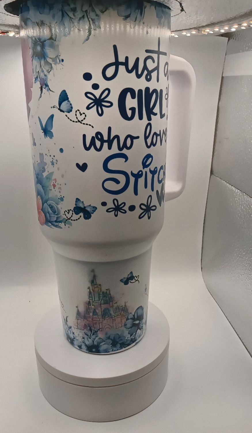 40oz Just a girl who loves Stitch -Tumbler