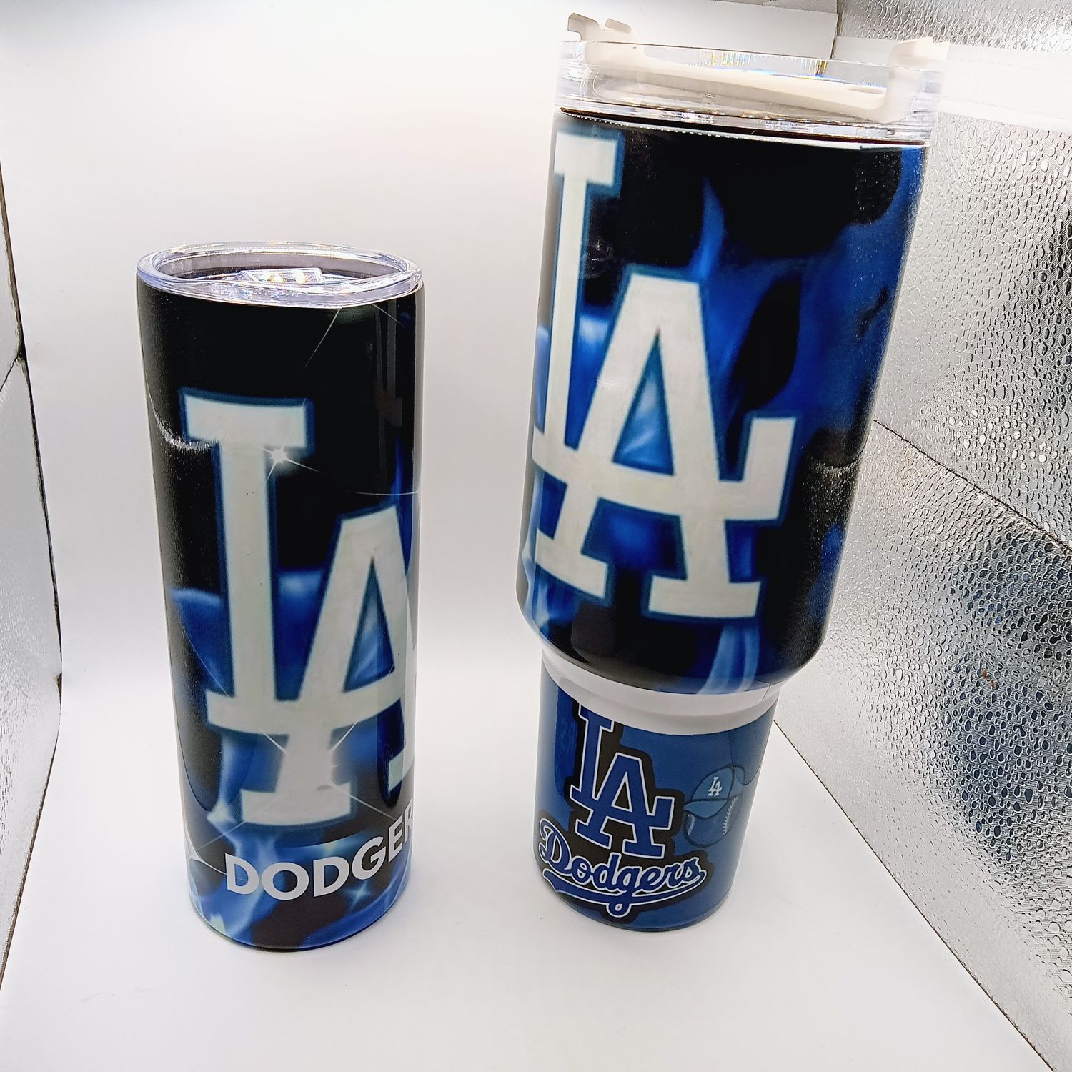 Dodgers-Inspired Tumbler Set – 40 oz &amp; 20 oz Skinny “His &amp; Hers” Bundle