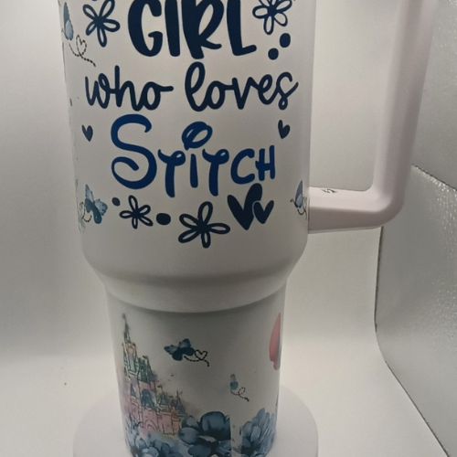 40oz Just a girl who loves Stitch -Tumbler