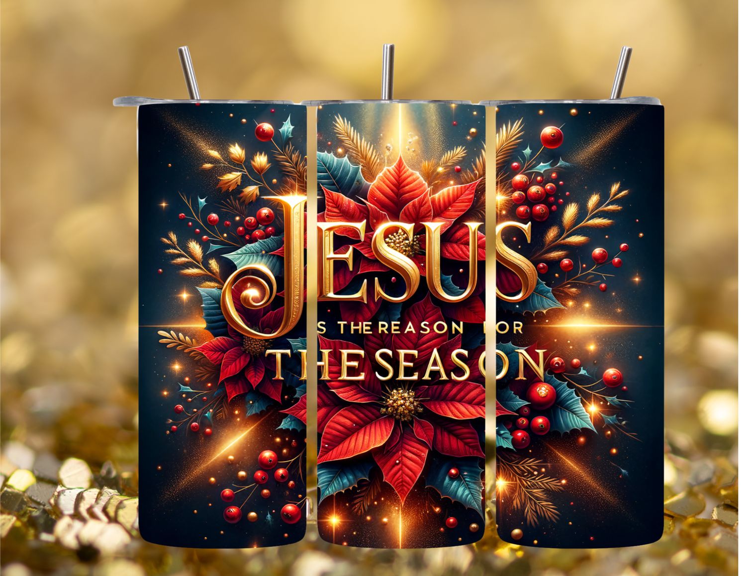 Faithful Holiday Tumbler: Jesus Is the Reason