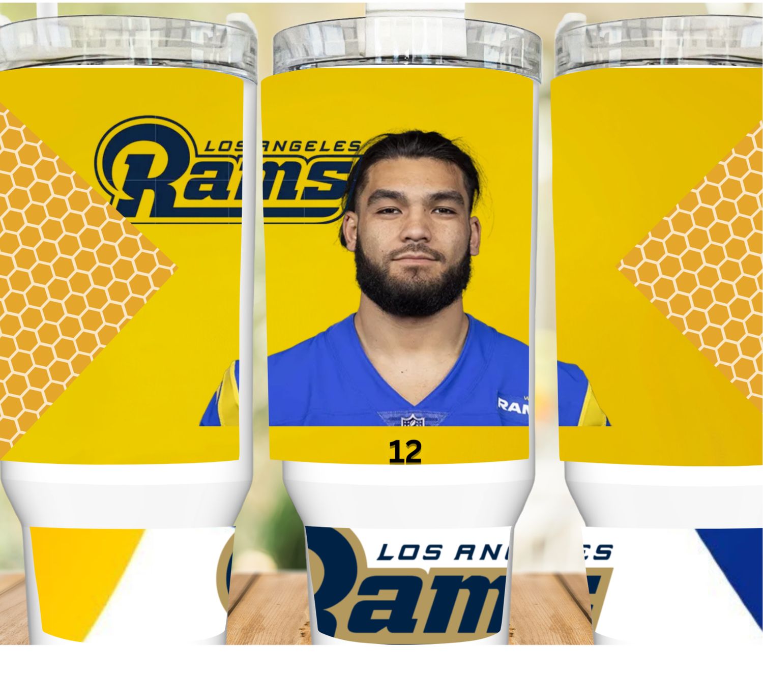 40oz Football Star Tumbler Bundle – Aaron Donald &amp; Puka Nacu