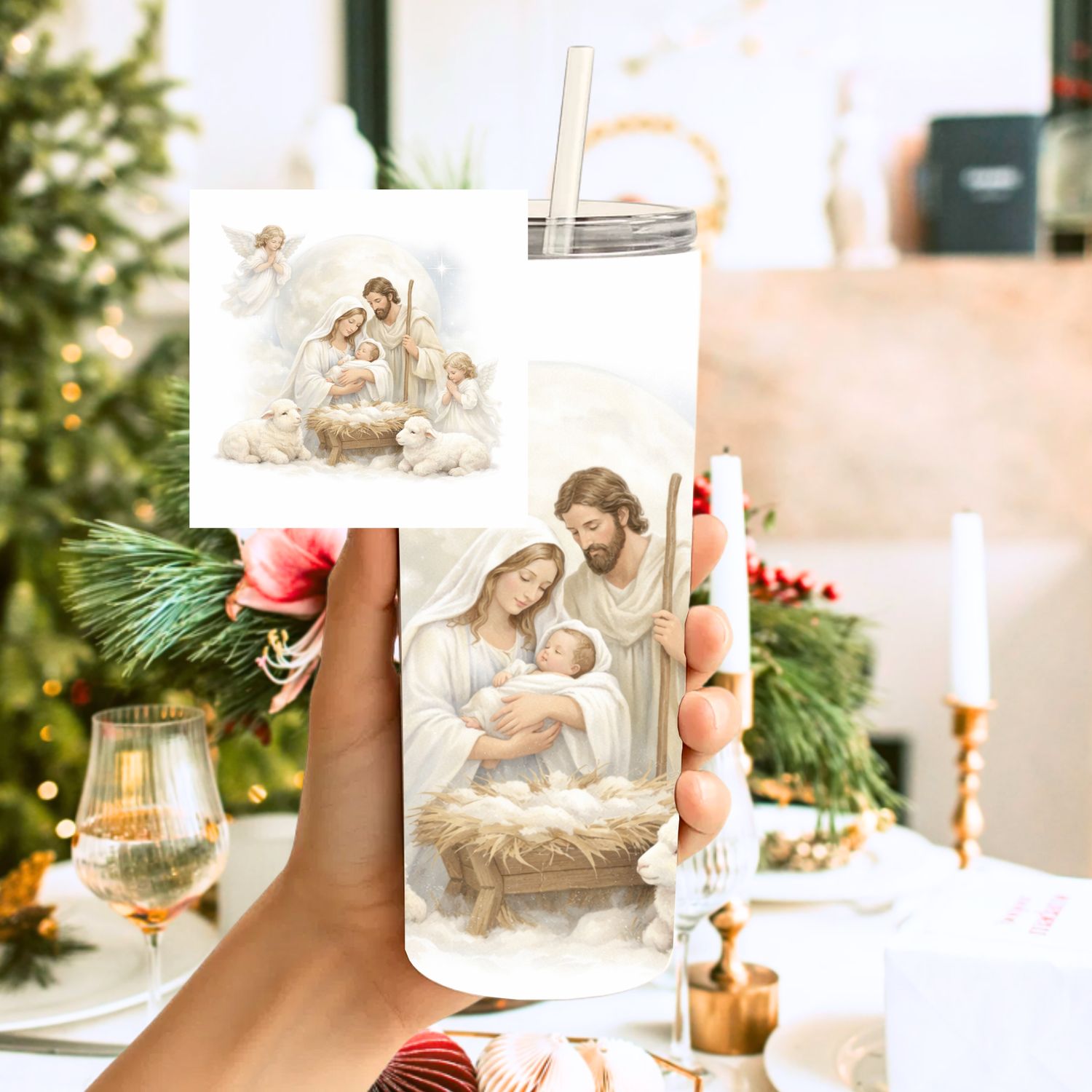 Holy Family Tumbler