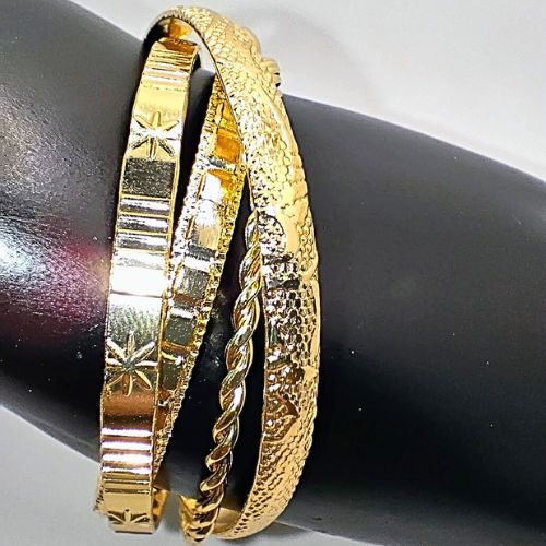 Timeless Egyptian mango bracelets set- 4 unique patterns