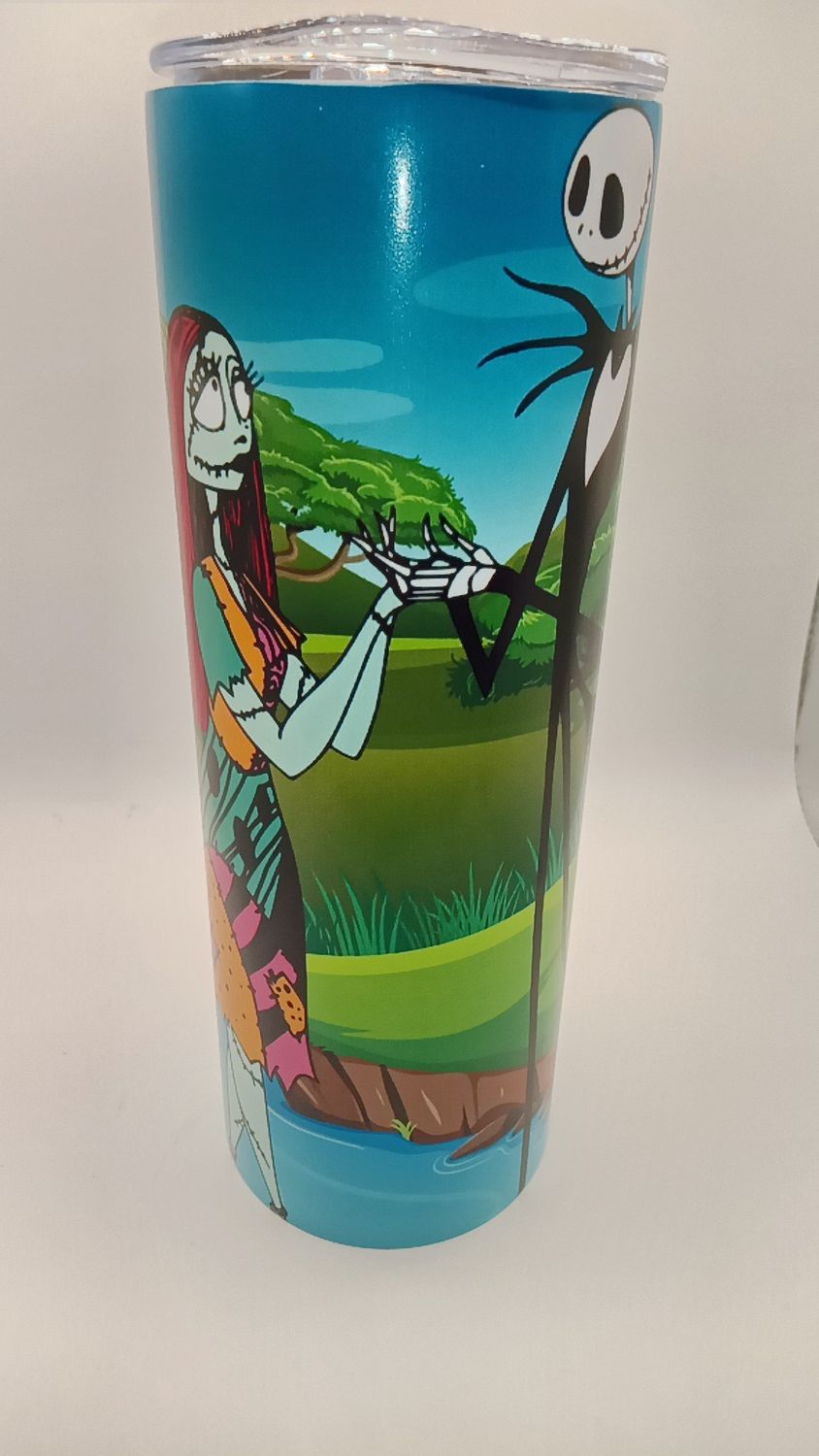 Romantic Gothic Tree Hug Tumbler – 20 oz Gothic Couples Cup