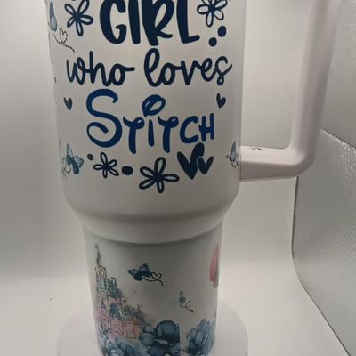 40oz Just a girl who loves Stitch -Tumbler