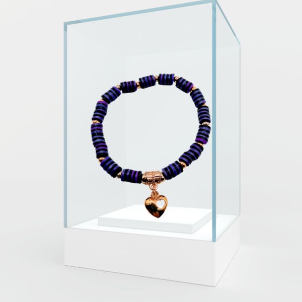Prince-Inspired Black & Gold Bracelet Set (2-Piece)