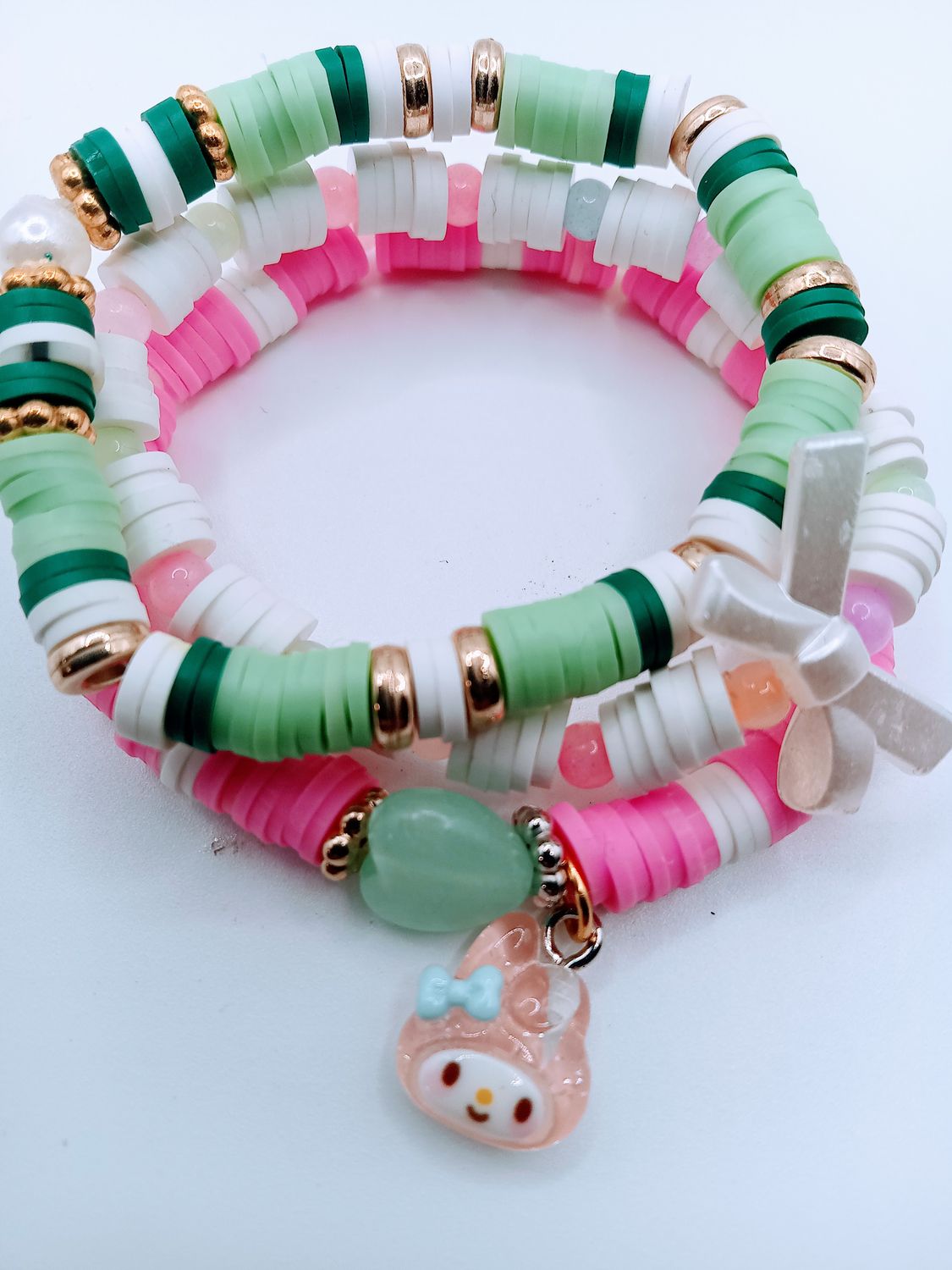 Cute Kids Beaded Bracelet Set – Colorful Fun Stretch Jewelry for Girls