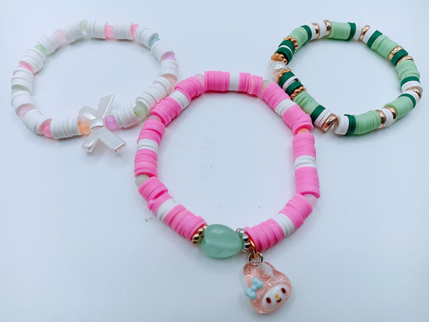 Cute Kids Beaded Bracelet Set – Colorful Fun Stretch Jewelry for Girls