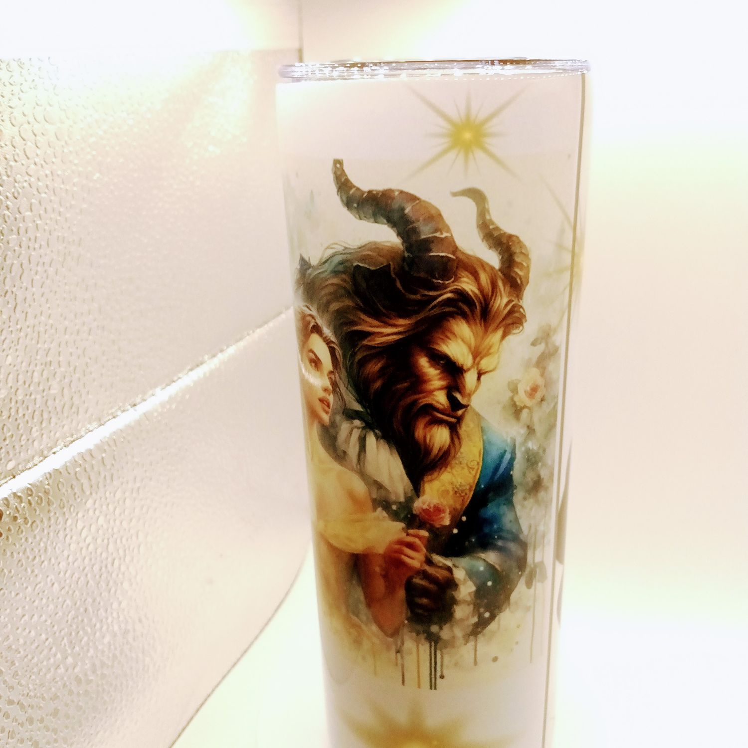 20oz Beauty and the Beast Two-Sided Vintage Tumbler –