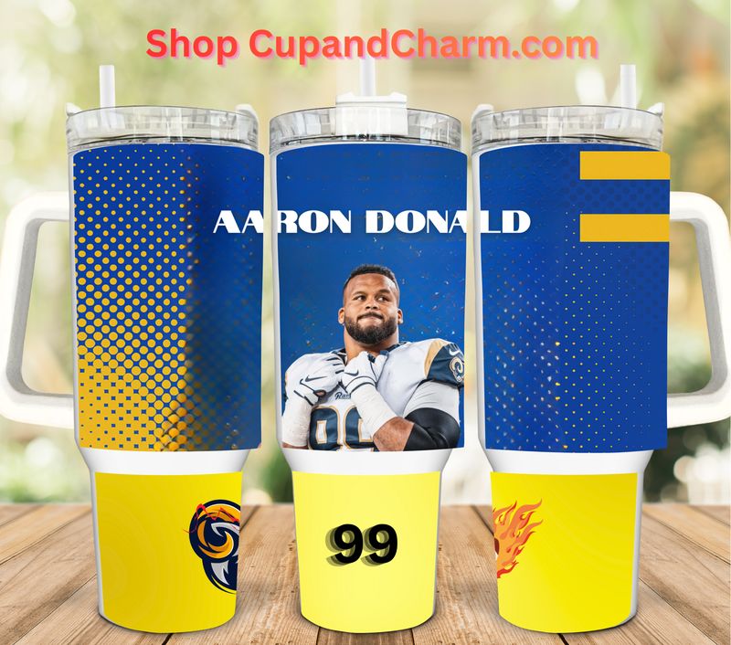 40oz Football Star Tumbler