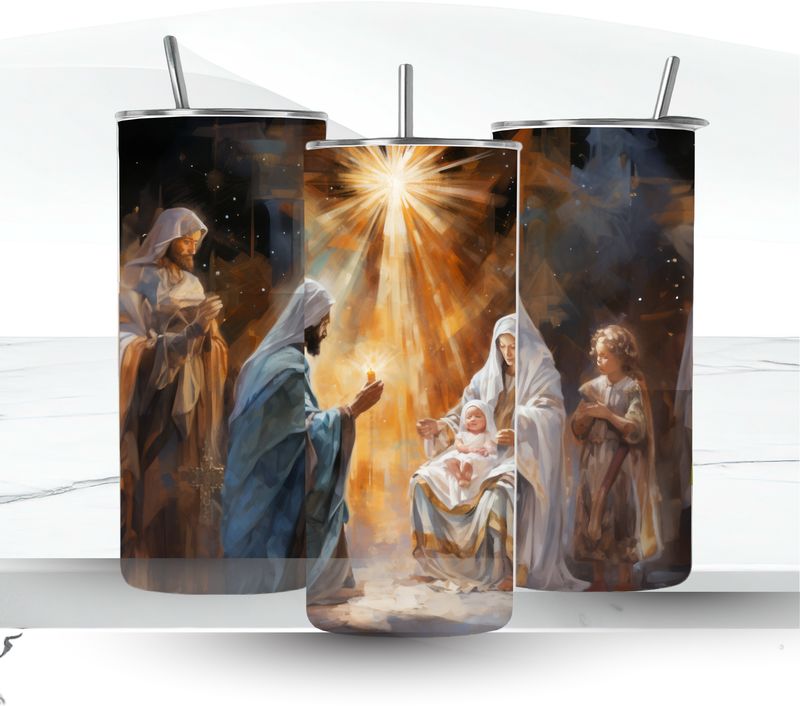 Nativity 20 oz Tumbler: Nativity 20 oz Tumbler: