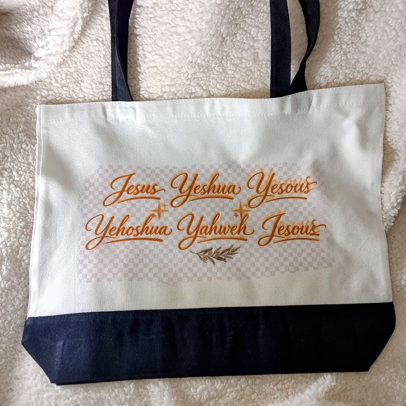 Jesus Yeshua Canvas Tote Bag Jesus Yeshua Canvas Tote Bag