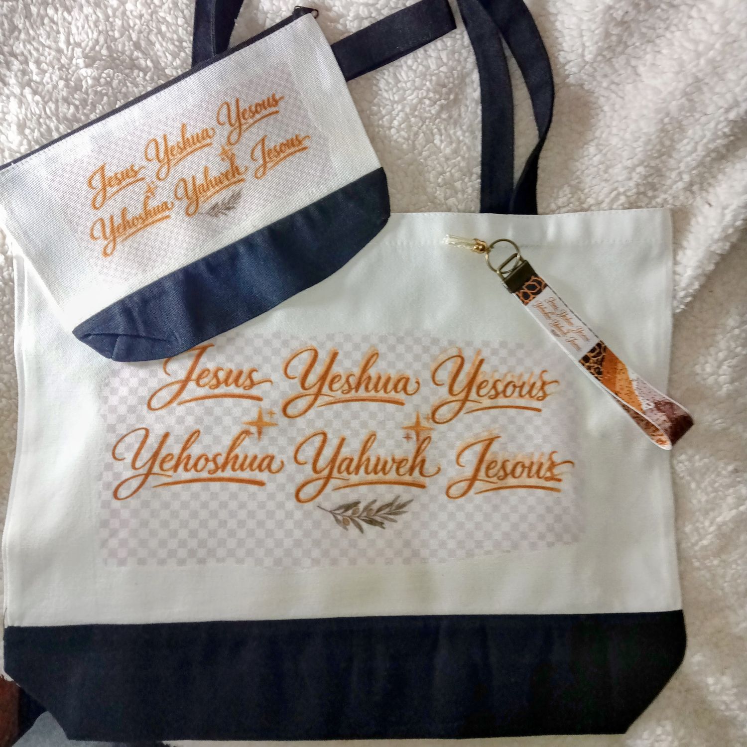 Jesus/Yeshua Canvas Tote &amp; Accessory