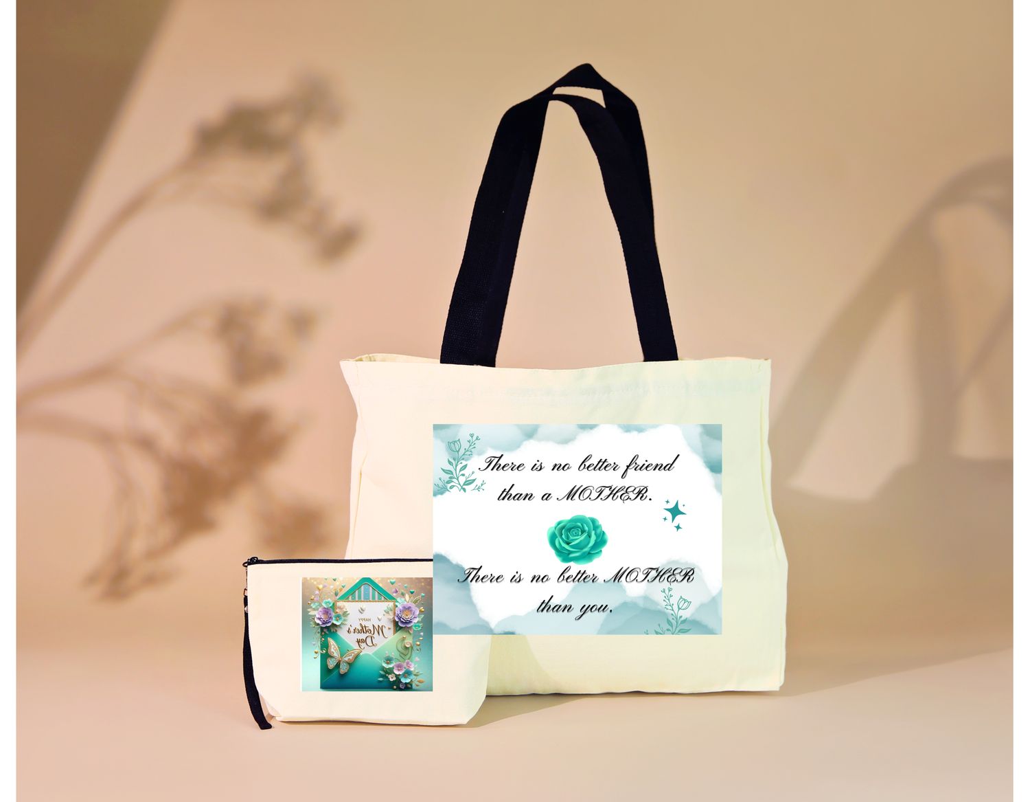 Mother’s Day Gift Set – Handmade 20 oz Tumbler &amp; Matching Tote Bag Bundle | Cup and Charm Boutique