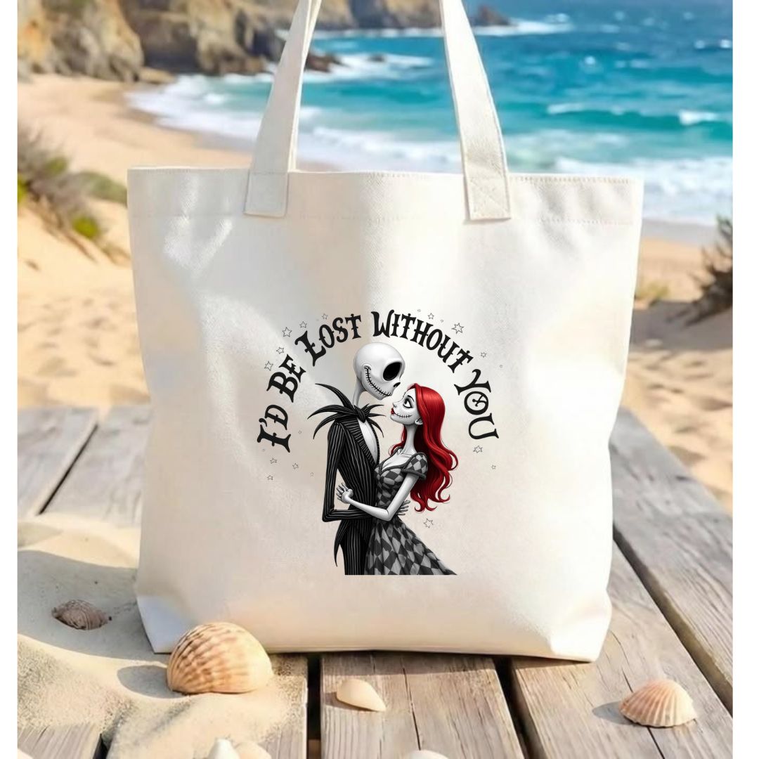 Jack &amp; Sally Inspired Tote Bag