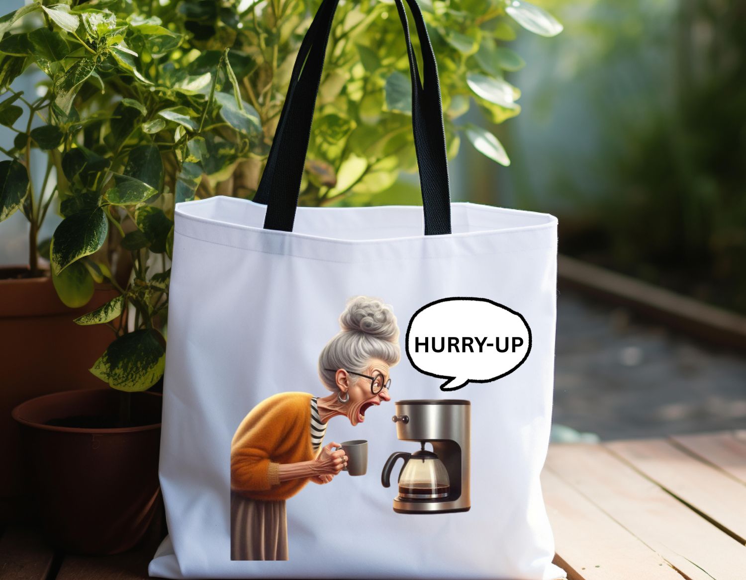 Coffee Hurry Tote Bag