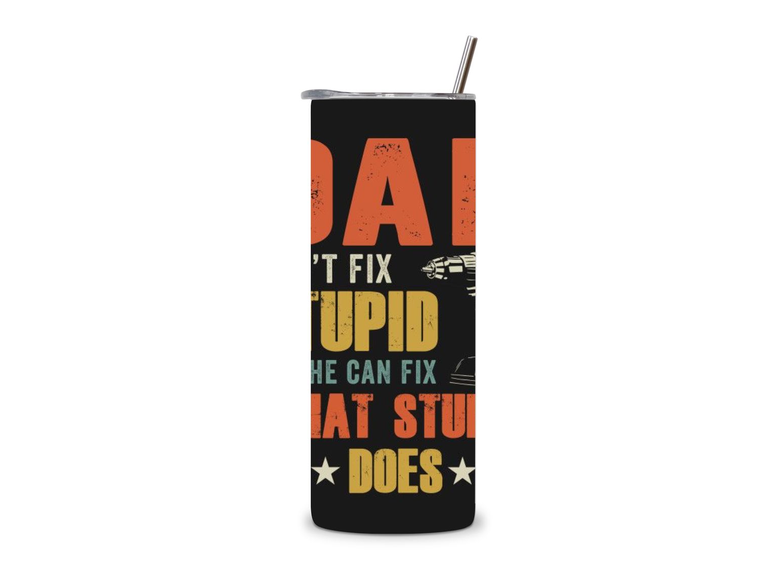Funny Dad Tool Tumbler – 20oz Mechanic Inspired Stainless Steel Cup