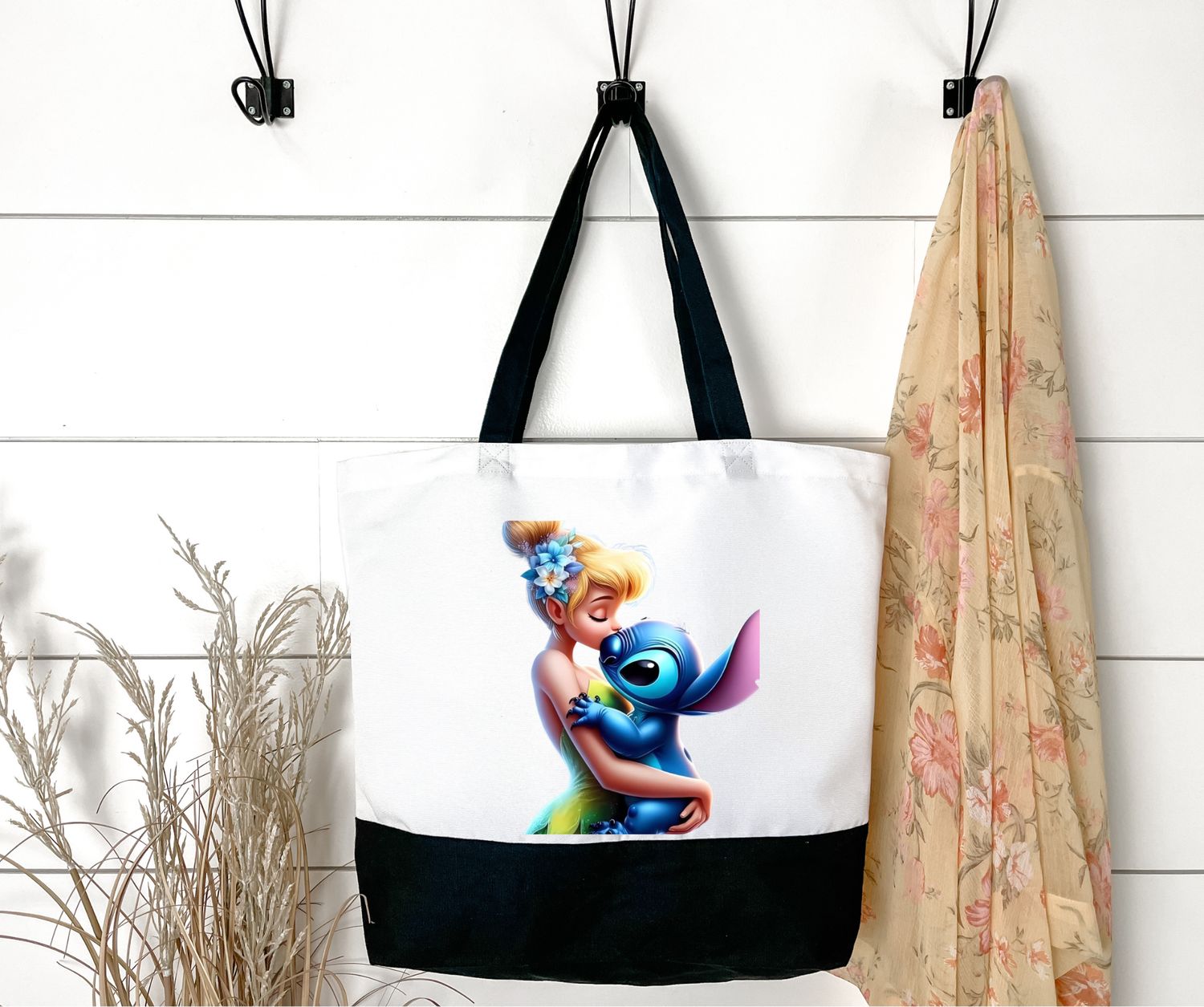 Tinker Bell &amp; Stitch Peekaboo Kiss Tumbler – Disney Inspired Fantasy Design