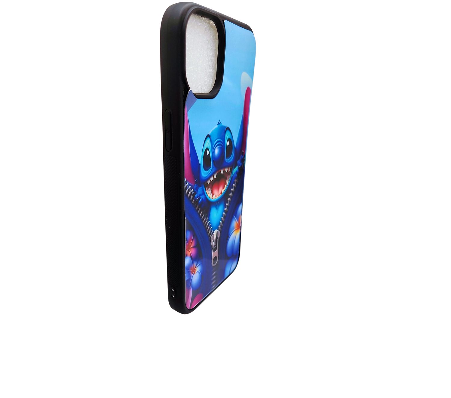 Cute Blue Alien Character iPhone 15 Plus Phone Case | Shockproof TPU Protective Case | Glossy Sublimation Cover