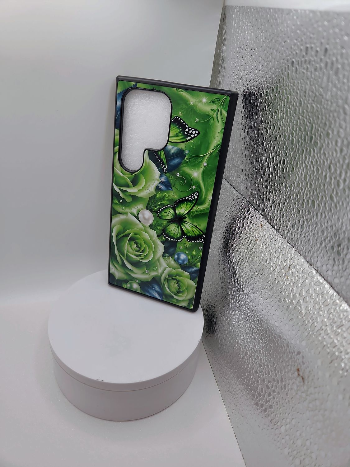 Samsung Galaxy S25 Ultra Green Floral Phone Case |