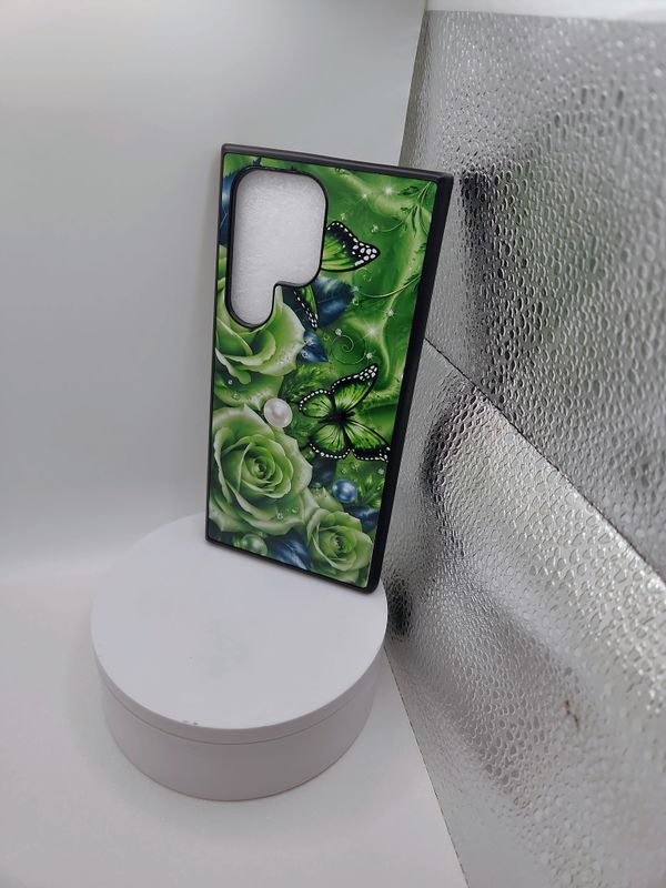 Samsung Galaxy S25 Ultra Green Floral Phone Case |