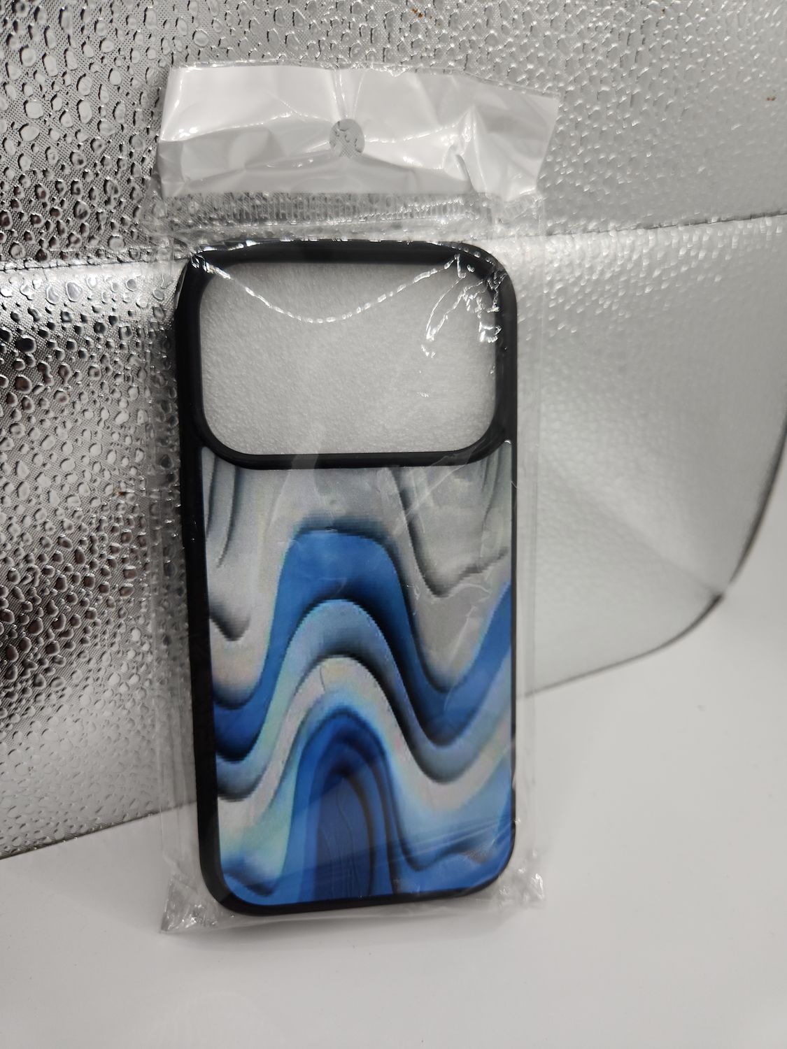 iPhone 17 Pro Blue Abstract Wave Phone Case – iPhone 17 Pro Blue Abstract Wave Phone Case –