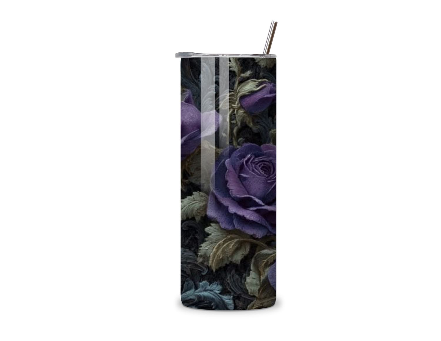 20 oz Black Rose Tumbler