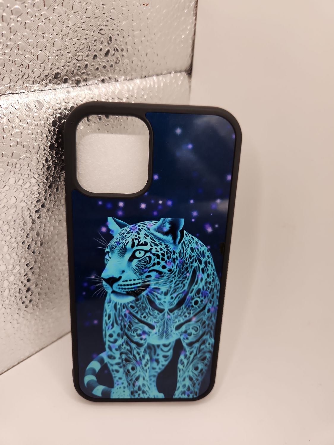 iPhone 12 Pro Blue Leopard Phone Case iPhone 12 Pro Blue Leopard Phone Case