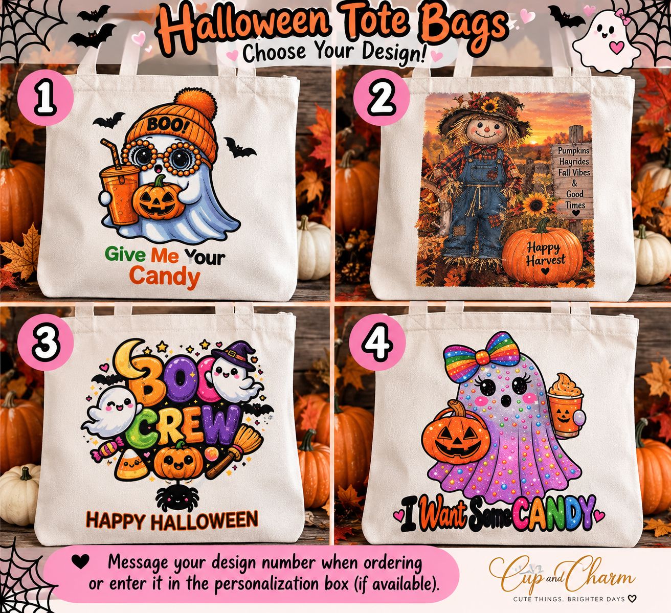 🎃 Choose Your Halloween Tote Design! 🎃 Choose Your Halloween Tote Design!