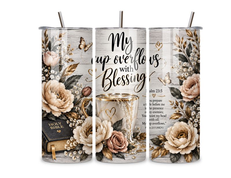 ✨ “My cup overflows.” — Psalm 23:5 ✨ ✨ “My cup overflows.” — Psalm 23:5 ✨