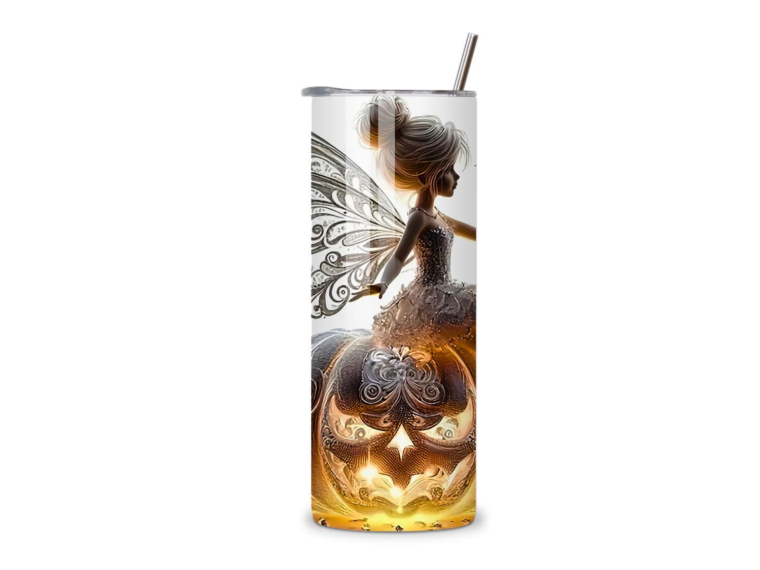 Golden Fairy Fantasy 20 oz Tumbler – Elegant Enchanted Design