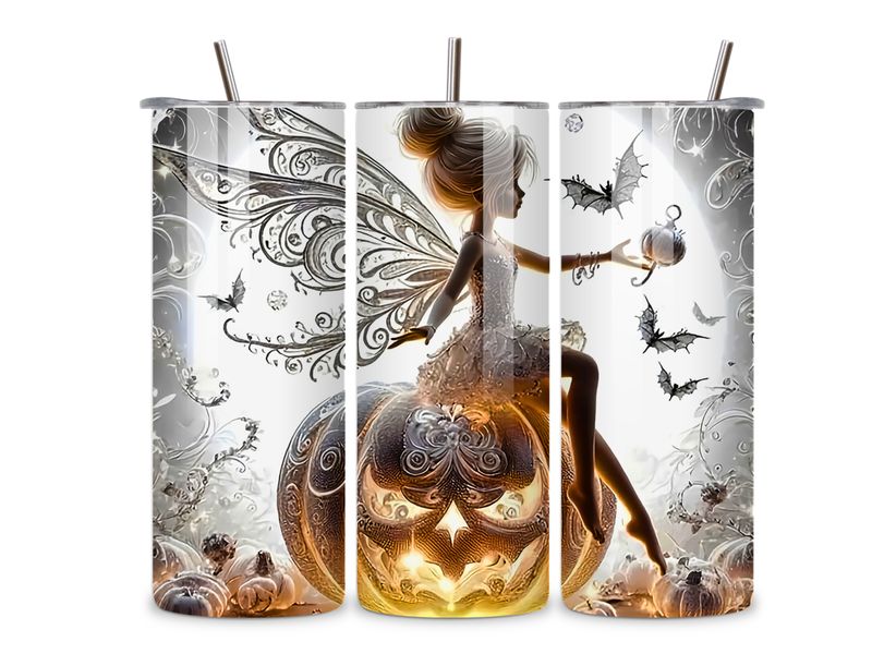 Golden Fairy Fantasy 20 oz Tumbler – Elegant Enchanted Design
