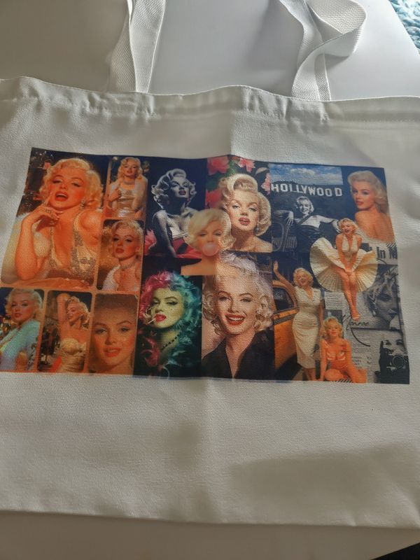 Marilyn Monroe Inspired Collage Tote Bag – Vintage Hollywood Glamour