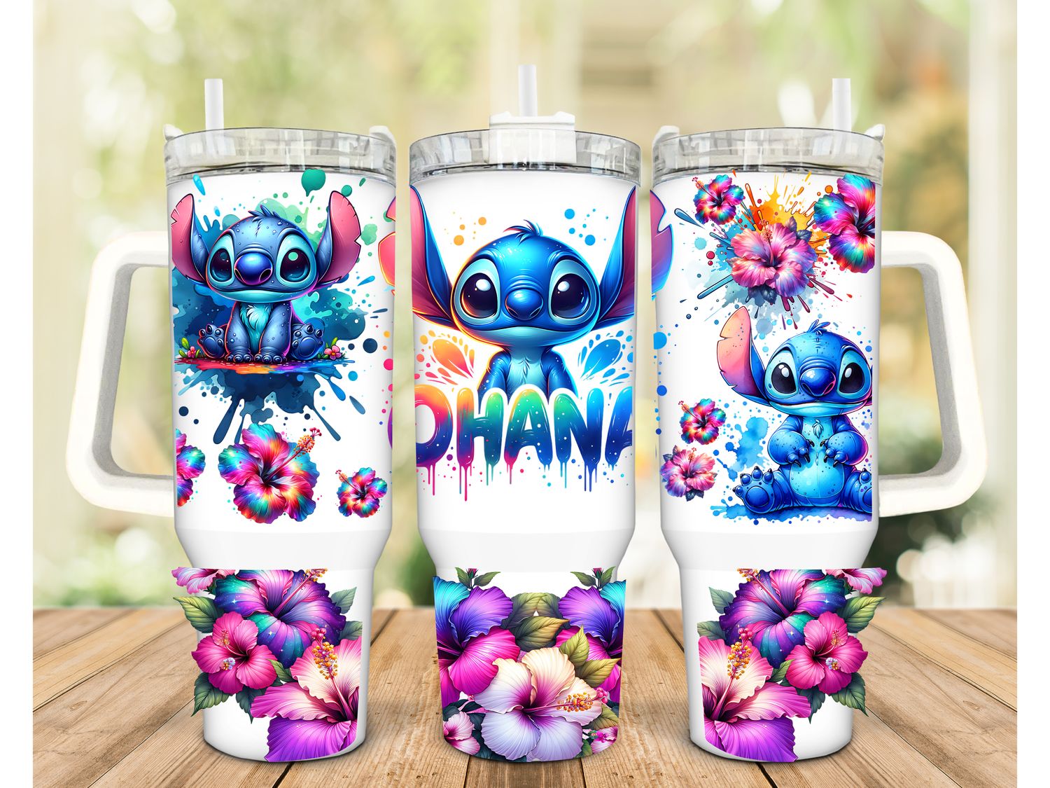 Stitch-Inspired OHANA 40 oz Skinny Tumbler – Floral Family Gift Stitch-Inspired OHANA 40 oz Skinny Tumbler – Floral Family Gift