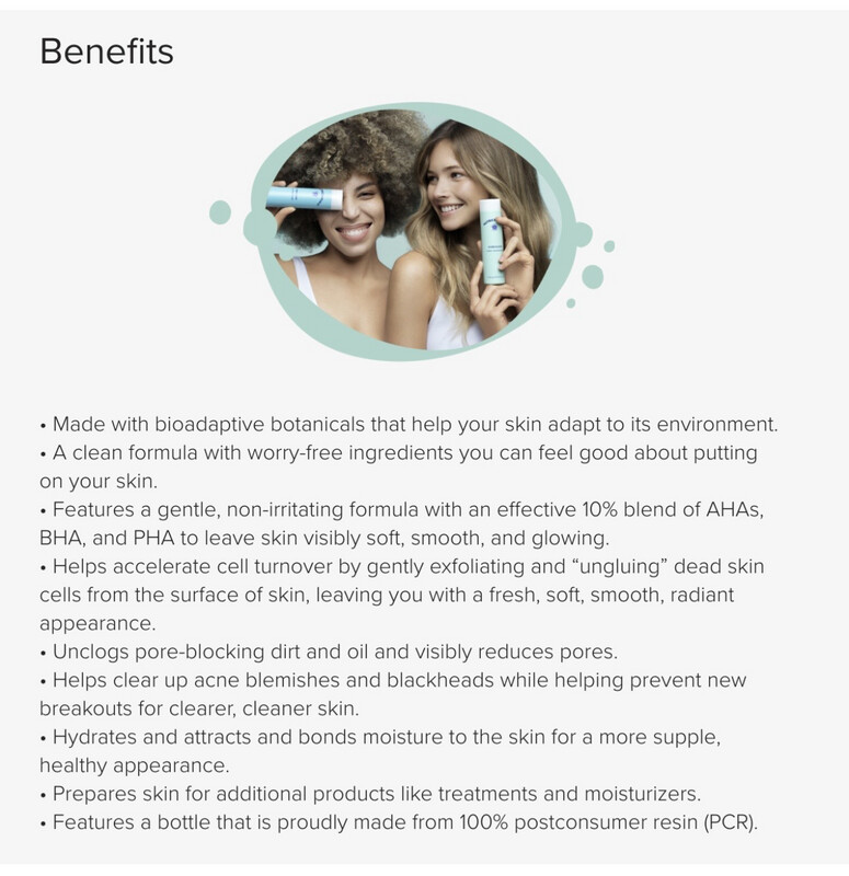 Nutricentials Bioadaptive Skin Care™ Here You Glow Exfoliating Toner