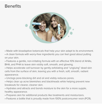 Nutricentials Bioadaptive Skin Care™ Here You Glow Exfoliating Toner