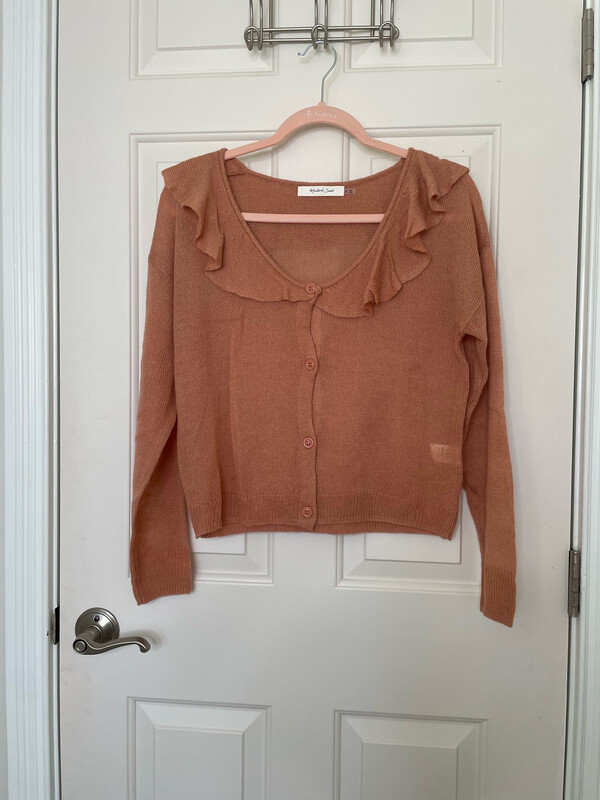 Mustard Seed Ruffle Sweater Size Small