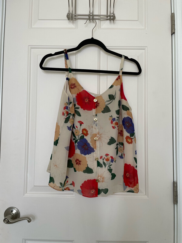Cabi Floral Tank Size Small