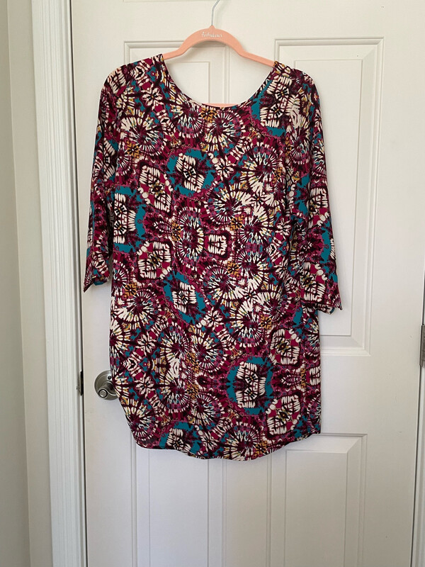 Allison Joy Printed Dress Size Small