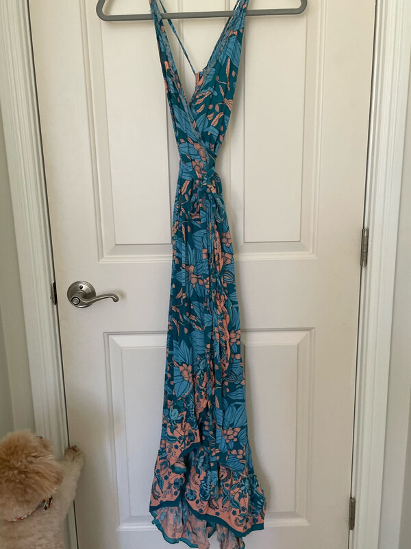 Tropical Maxi Dress Size Small