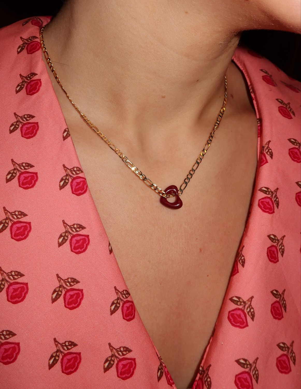 Golden Heartstring Necklace