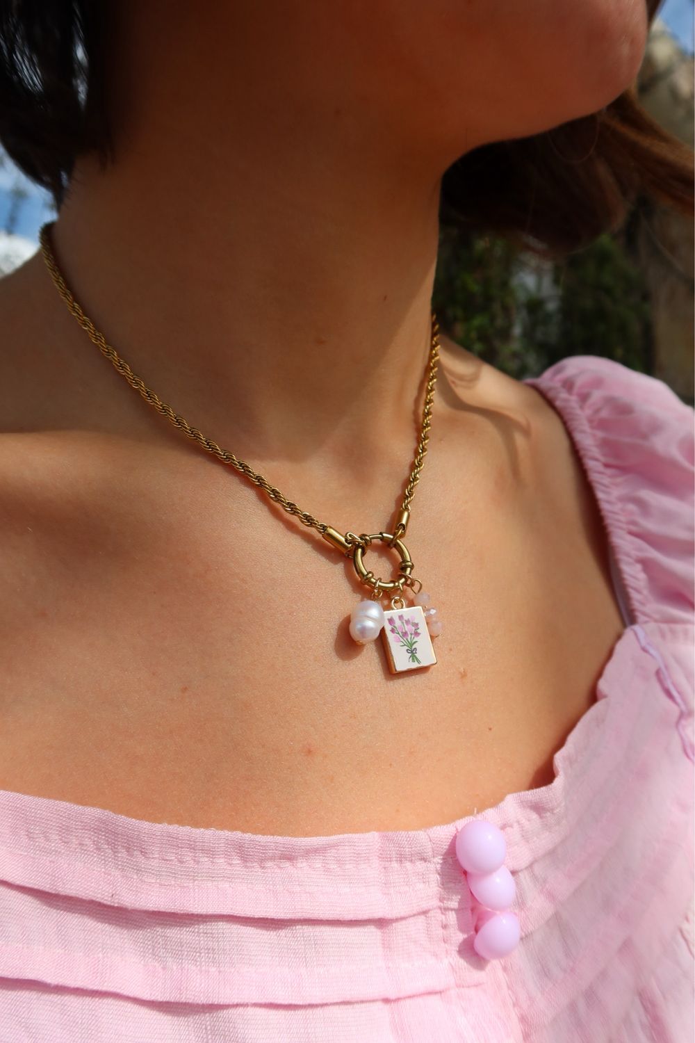 Tulip Charm Necklace