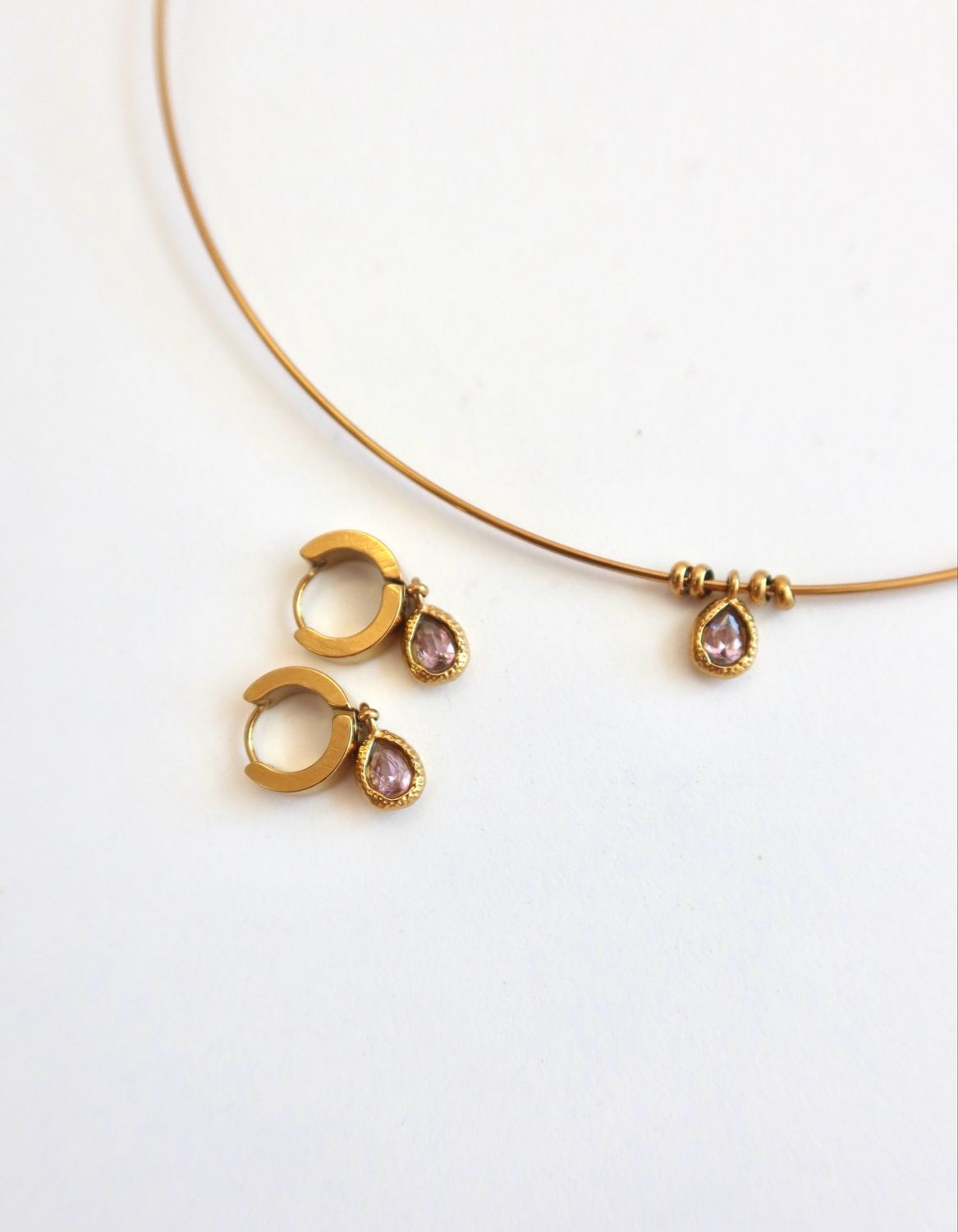 Cherry Kiss Cuff Necklace