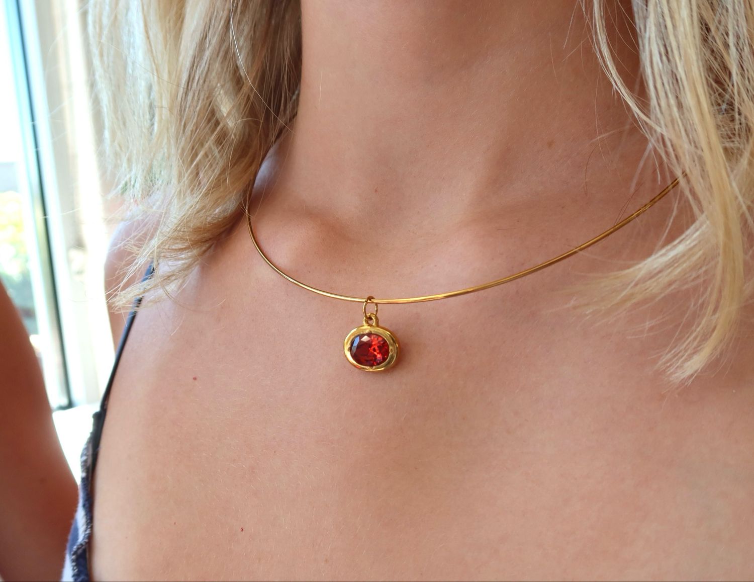 Ruby Cuff Necklace