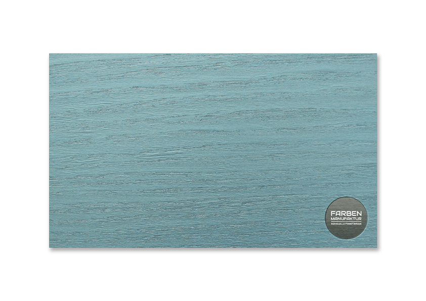 Farben Manufaktur Holzlasur Metallictöne Hellblau Metallic