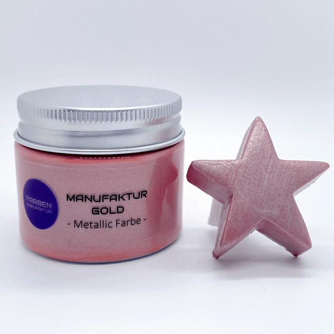 Farben Manufaktur Manufaktur Gold Metallic Bastelfarbe - Alt Rosa Farben Manufaktur Manufaktur Gold Metallic Bastelfarbe - Alt Rosa