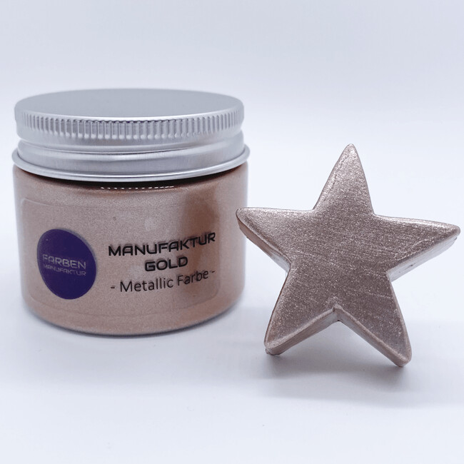 Farben Manufaktur Manufaktur Gold Metallic Bastelfarbe - Sand Farben Manufaktur Manufaktur Gold Metallic Bastelfarbe - Sand