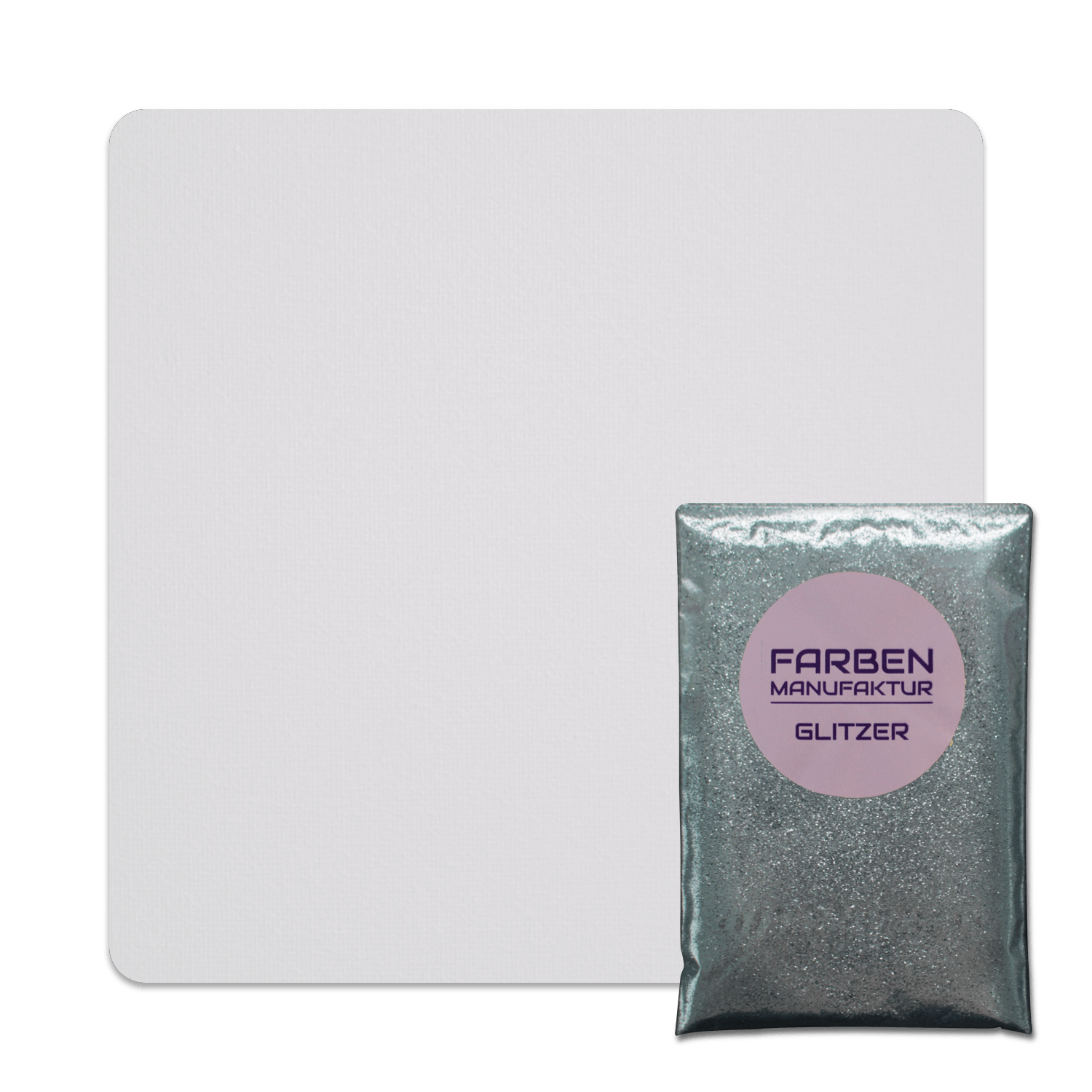 Farben Manufaktur Glitzer(t)räume - Alt Weiß mit Silber Glitzer