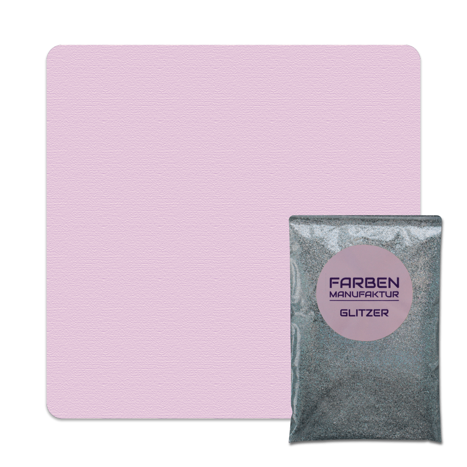 Farben Manufaktur Glitzer(t)räume - Flieder Lavendel mit Holo Silber Glitzer