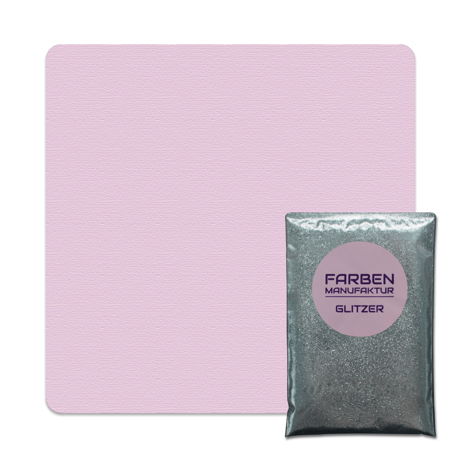 Farben Manufaktur Glitzer(t)räume - Flieder Lavendel mit Silber Glitzer